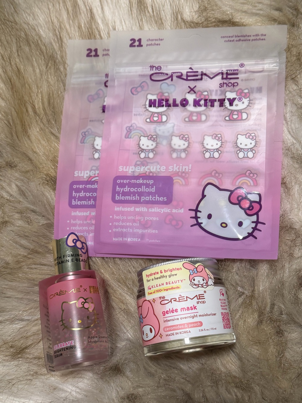 The crème chop Hello Kitty & Melody Skincare Set BRAND NEW NEVER USED